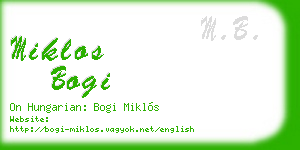miklos bogi business card